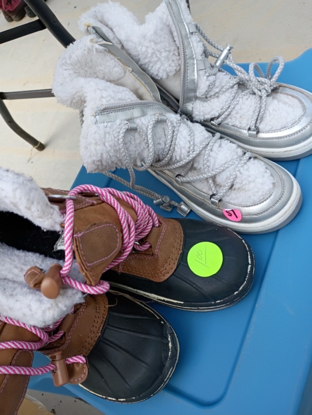 Kids  Winter Boots - Silver and Brown